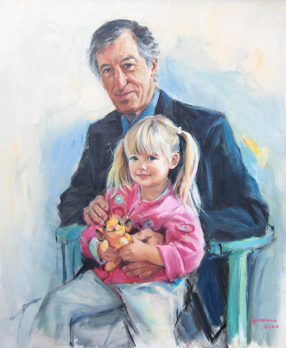 Hans en Larissa — Olieverf